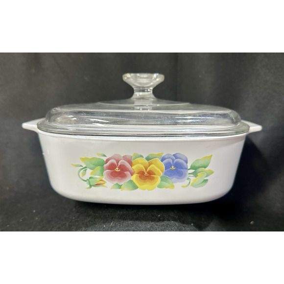 2 Liter Corning Ware Summer Blush Bowl With Lid - Picture 1 of 5